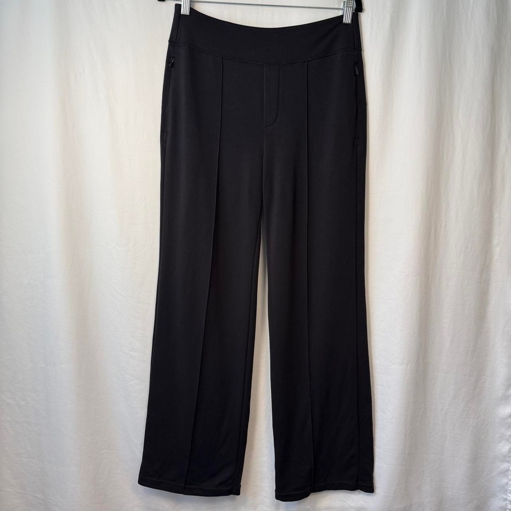 Athleta Eastbound black wide leg pants size 10